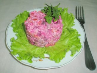 Винегрет со свежей сельдью