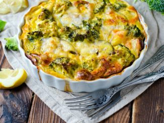 Запеканка из курицы с брокколи