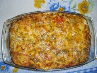 Запеканка из макарон с говядиной