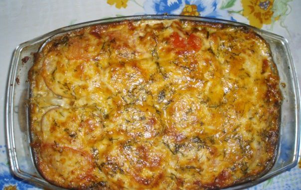 Запеканка из макарон с говядиной Запеканка из макарон с говядиной