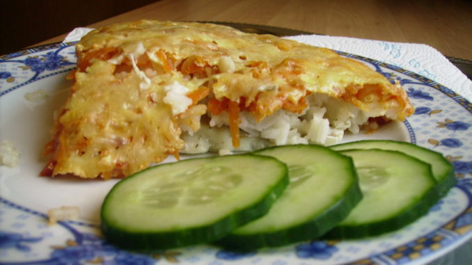 Запеканка из рыбы с рисом Запеканка из рыбы с рисом