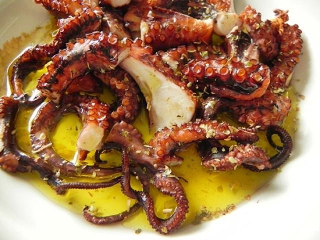 Барбекю из осьминога