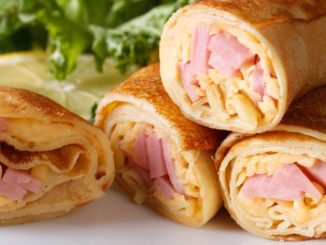 Блинчики с ветчиной и сыром