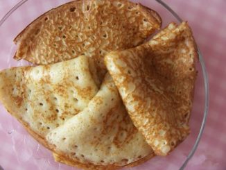 Блины на опаре с корицей