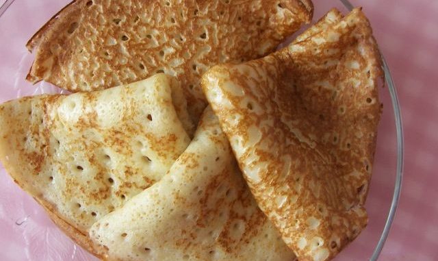 Блины на опаре с корицей Блины на опаре с корицей