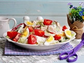 Диетический куриный салатик