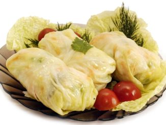 Голубцы со свежими белыми грибами
