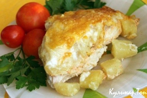 Грудка с ананасами Грудка с ананасами