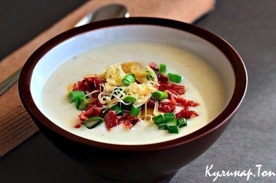 Густой сливочный картофельный суп-пюре Густой сливочный картофельный суп-пюре