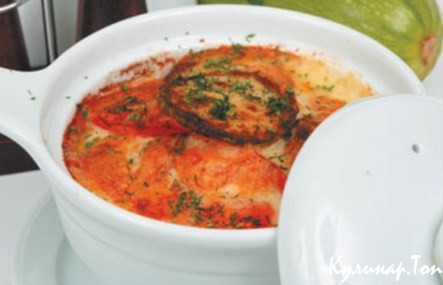 Кабачки с помидорами и сыром Кабачки с помидорами и сыром