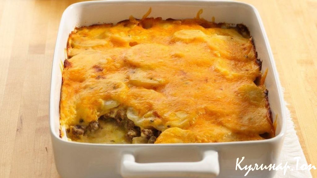 Картофельная запеканка с мясом в духовке
