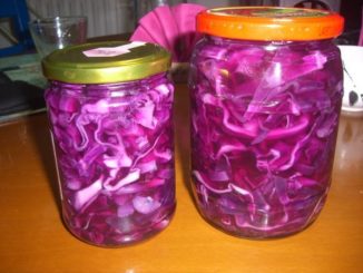 Консервированный салат из краснокочанной капусты