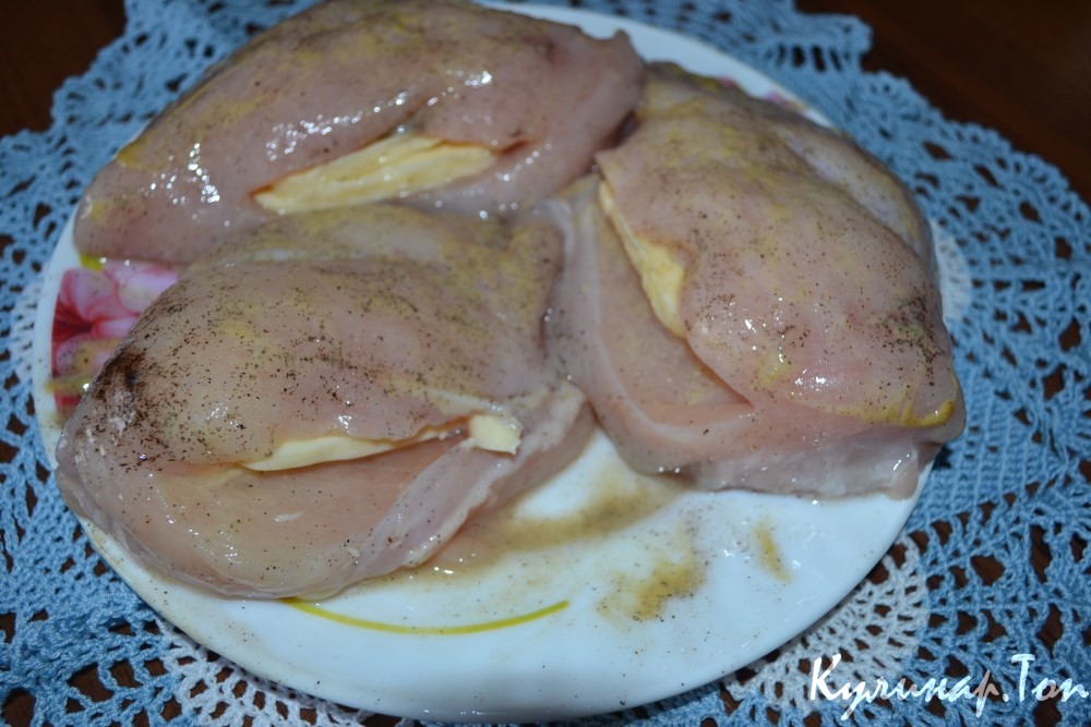 Куриная грудка в беконе