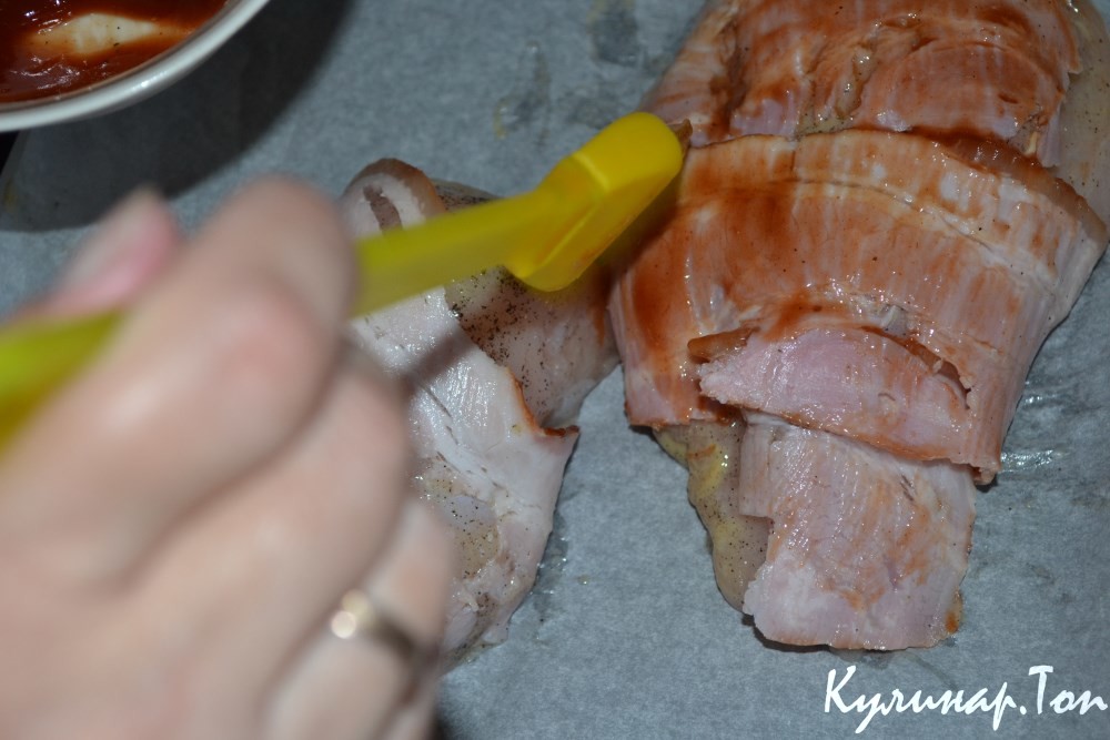 Куриная грудка в беконе