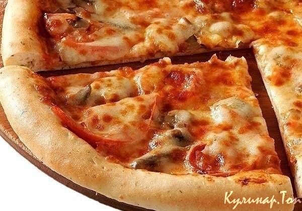 Куриная пицца с грибами