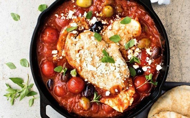 Куриное филе по-гречески Куриное филе по-гречески