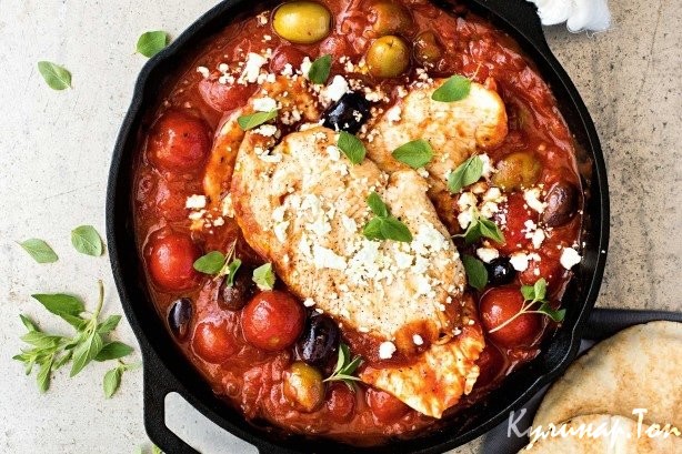 Куриное филе по-гречески