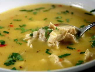 Куриный суп с лимоном
