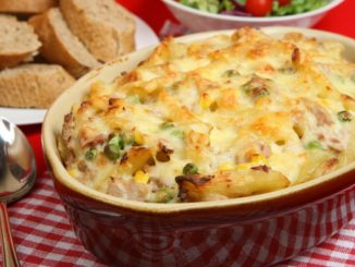 Паста, запеченная с грибами