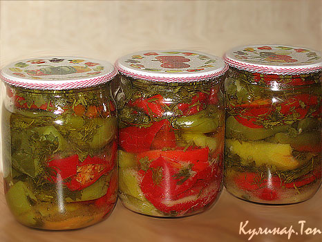 Перец, консервированный с овощами Перец, консервированный с овощами