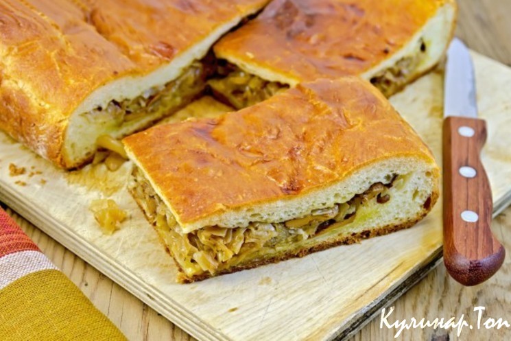 Пирог с капустой в духовке