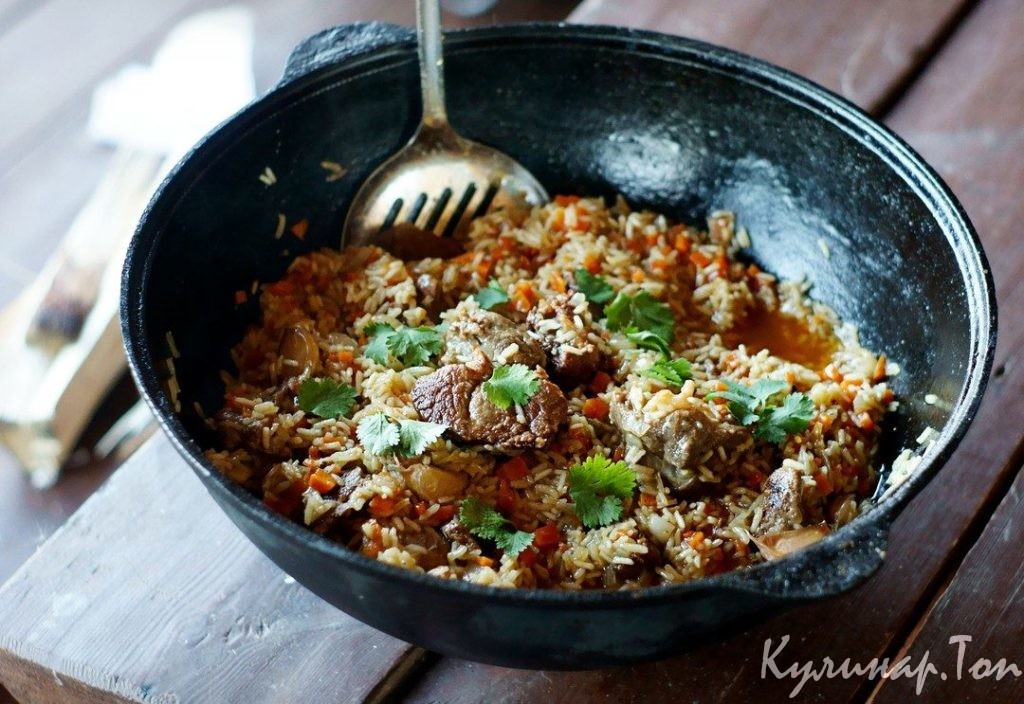 Плов с бараниной в казане