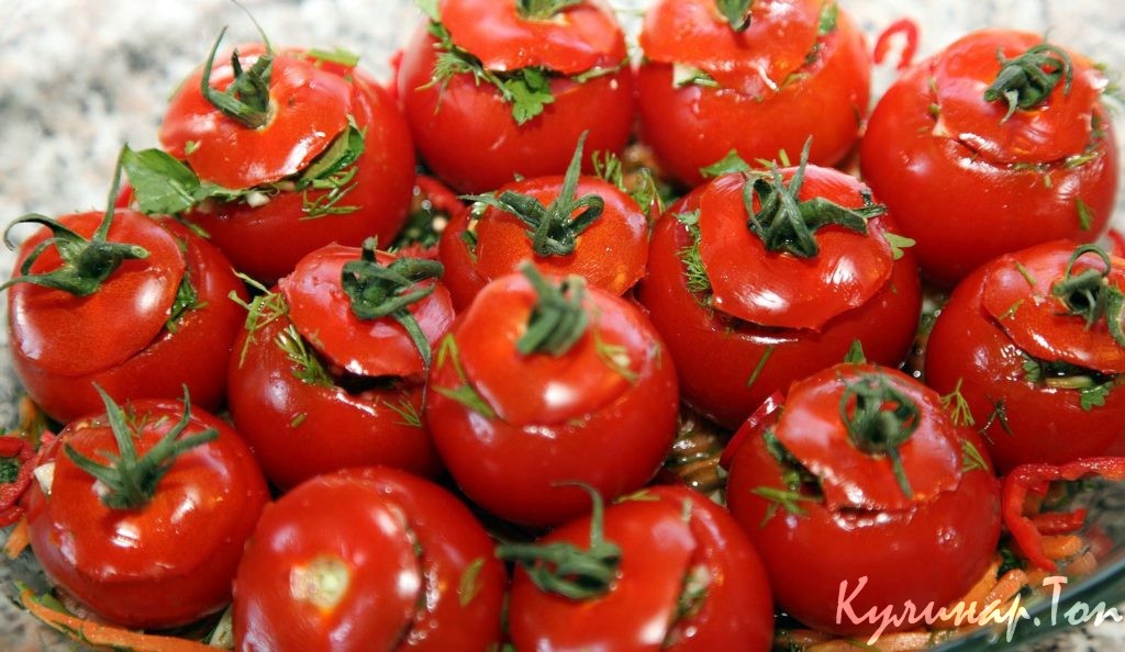 Помидоры, фаршированные овощами
