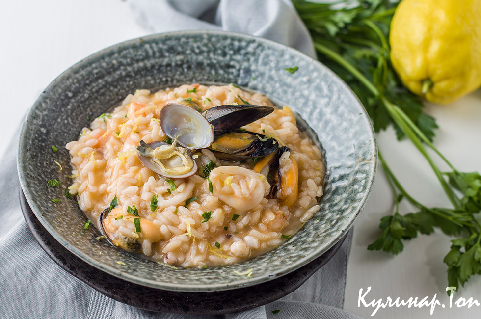 Рис с морепродуктами