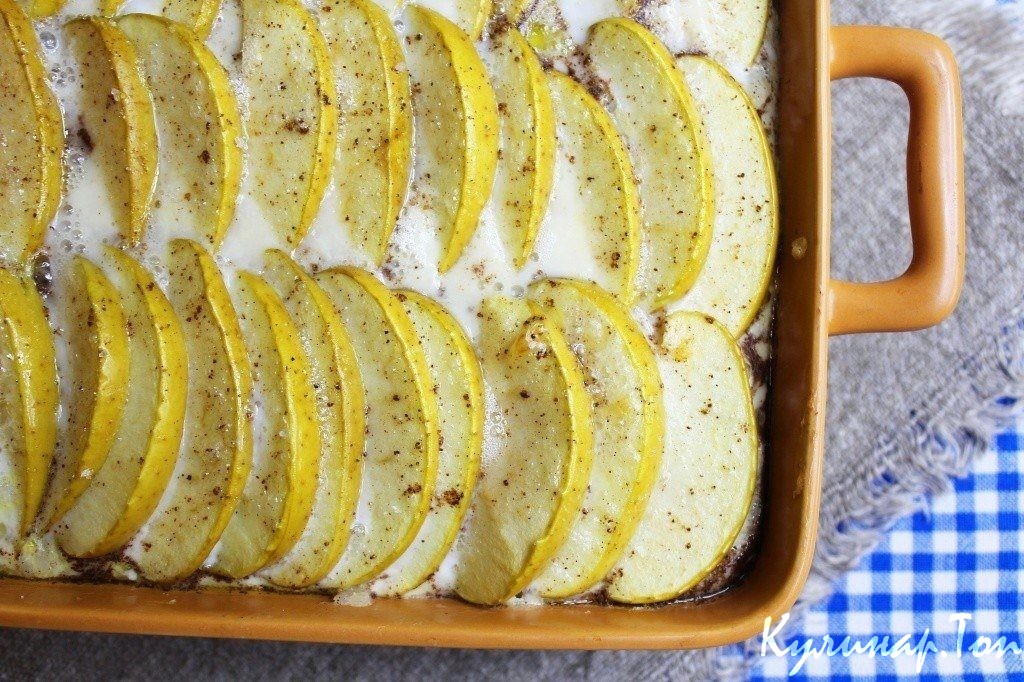 Рисовая баба с яблоками