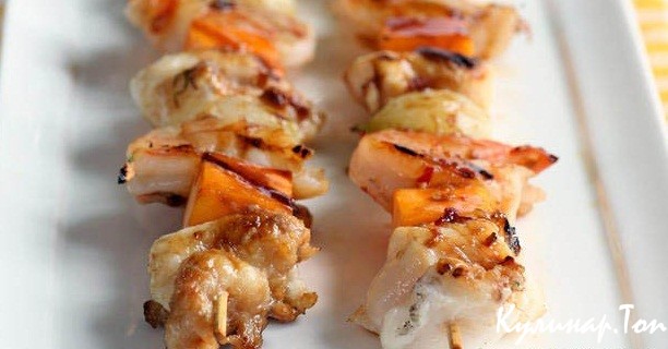 Шашлык из камбалы Шашлык из камбалы