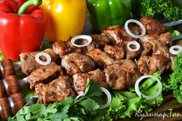 Шашлык в кефире