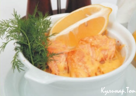 Семга, тушенная с грибами Семга, тушенная с грибами