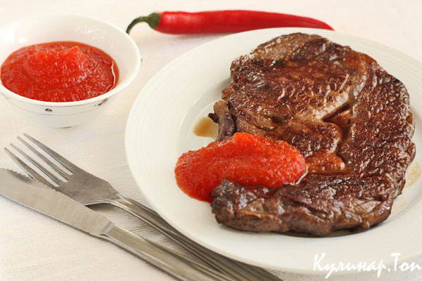 Соус-варенье из острого перца к мясу