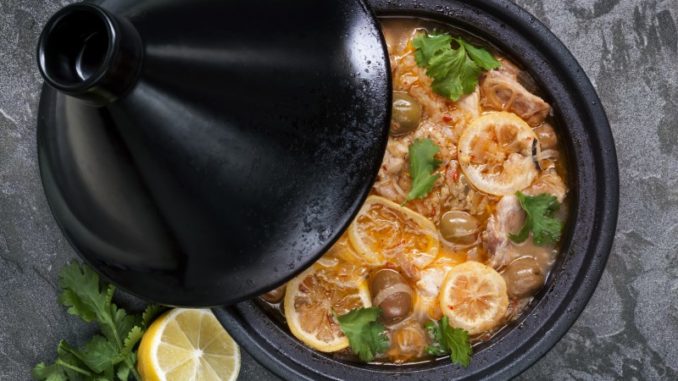 Тажин из мяса с картофелем и фасолью Тажин из мяса с картофелем и фасолью