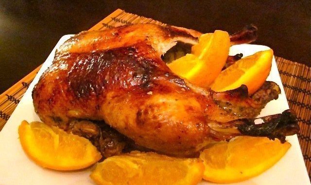Утка, запеченная с апельсинами Утка, запеченная с апельсинами