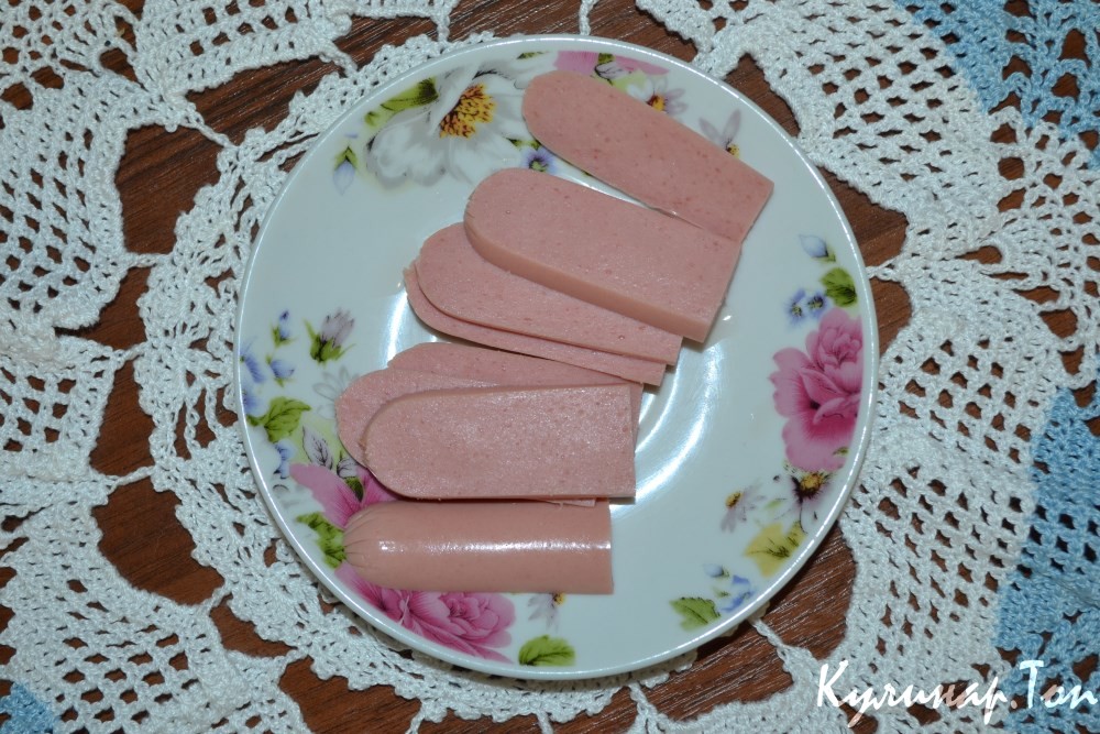 Завтрак из сосисок с сыром "На скорую руку"