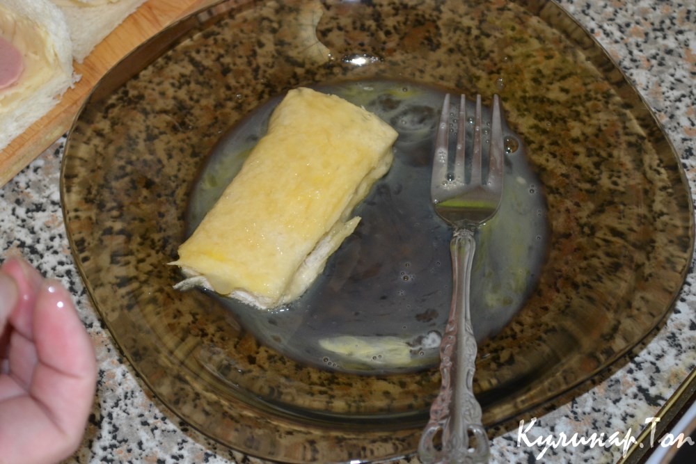Завтрак из сосисок с сыром "На скорую руку"