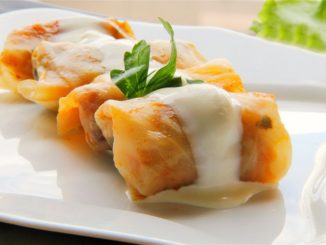Голубцы с курицей, рисом и карри