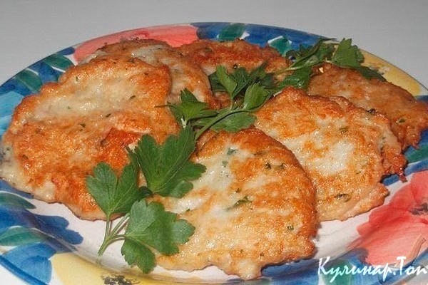 Картофельно-куриные оладьи