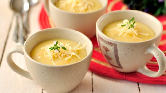Картофельный суп-пюре с сыром Картофельный суп-пюре с сыром