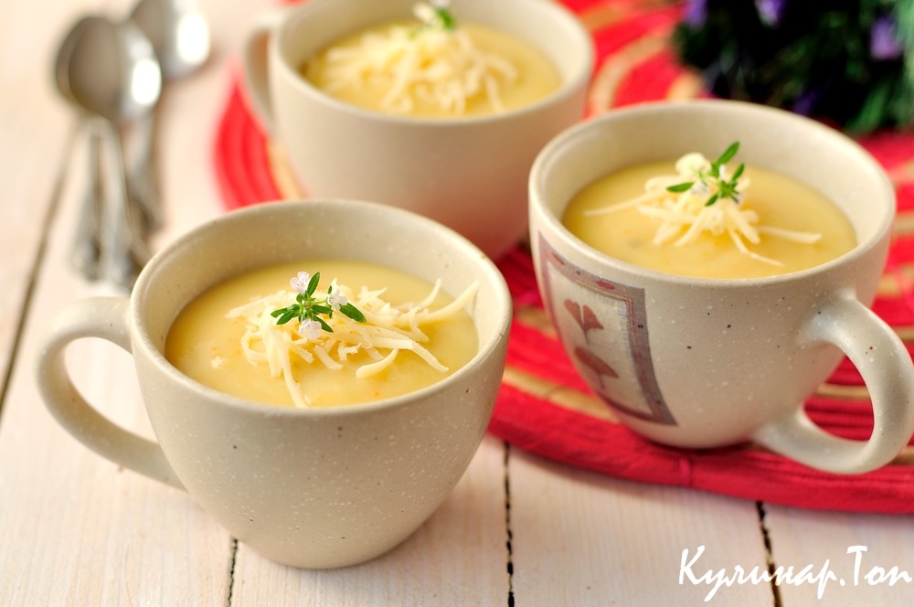 Картофельный суп-пюре с сыром