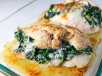 Куриная грудка с моцареллой и шпинатом