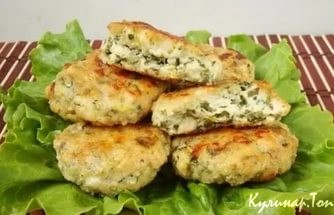 Куриные котлеты с творогом и шпинатом Куриные котлеты с творогом и шпинатом