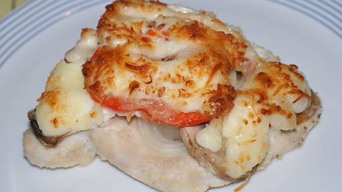 Куриные отбивные с помидорами и болгарским перцем Куриные отбивные с помидорами и болгарским перцем