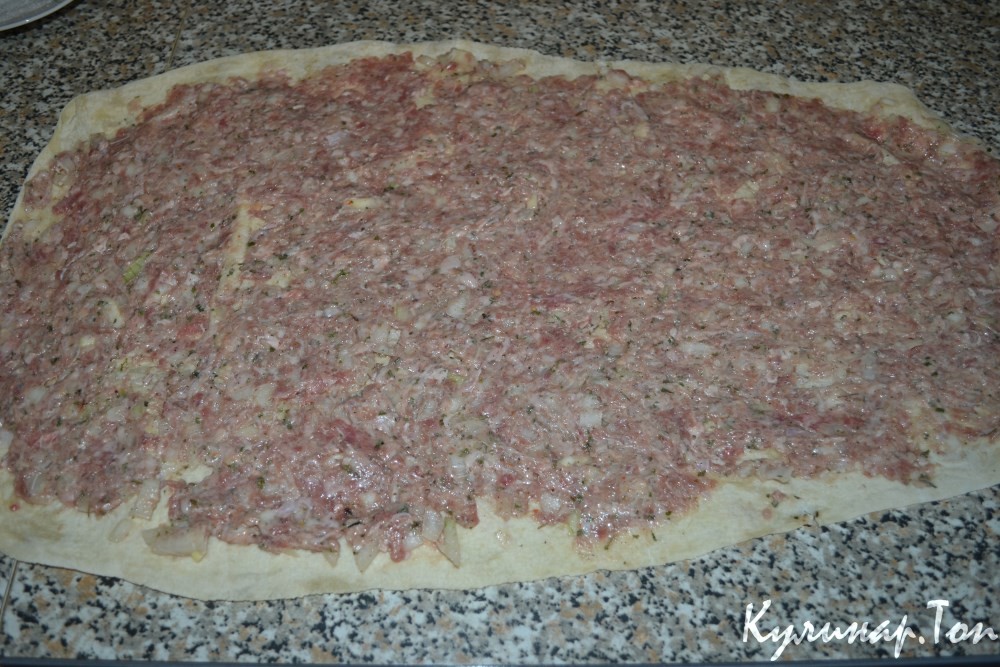 Мясной пирог из лаваша