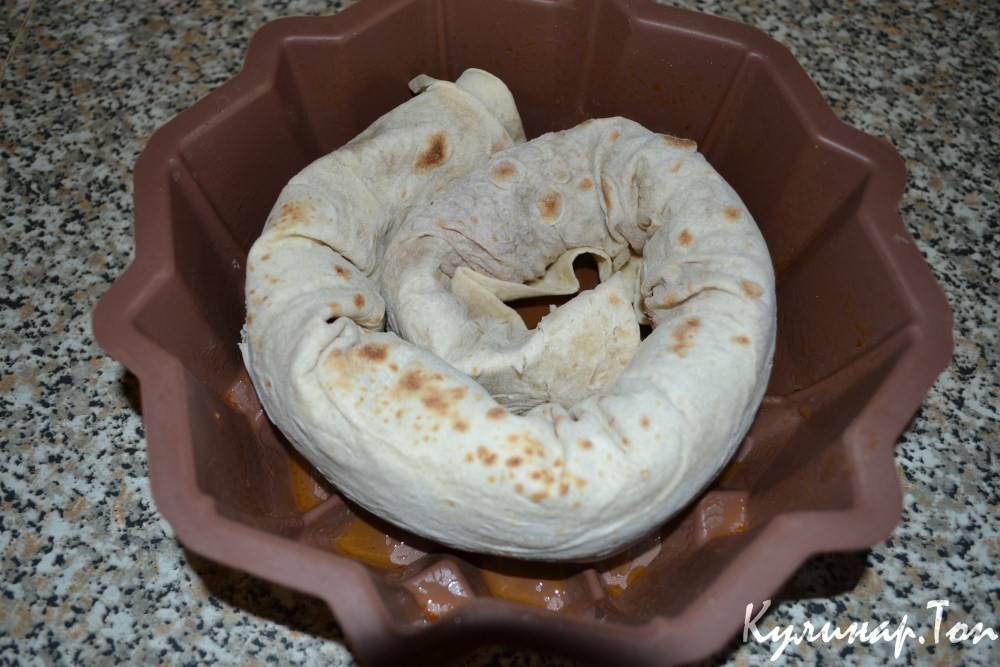 Мясной пирог из лаваша