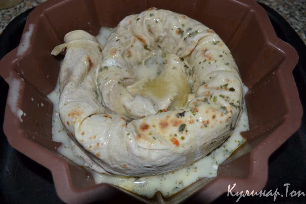 Мясной пирог из лаваша