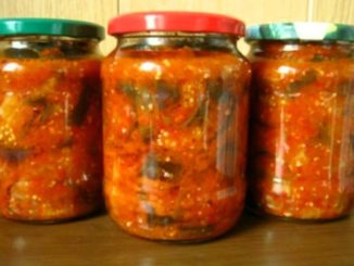 Острая закуска из баклажанов