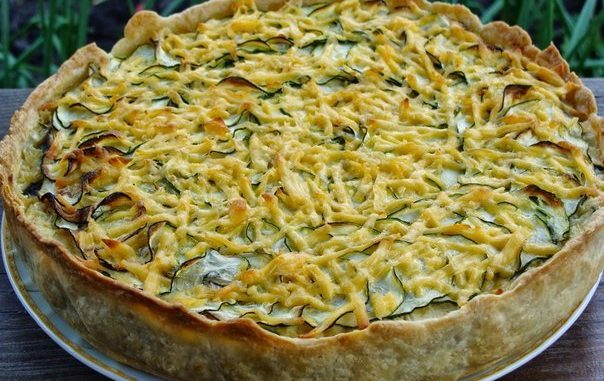 Пирог с курицей и цуккини Пирог с курицей и цуккини