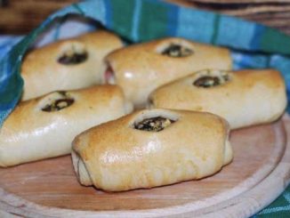 Рогалики с ветчиной